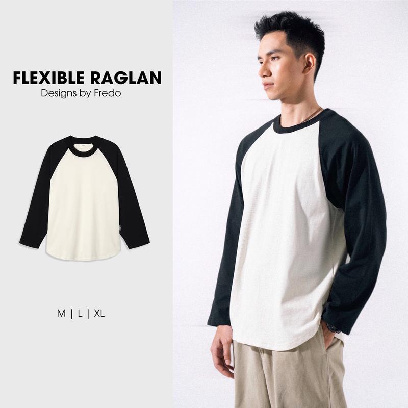 Áo Thun Tay Dài Nam Nữ Flexible Raglan Áo Giữ Nhiệt Cotton 100% Bản Daily FREDO