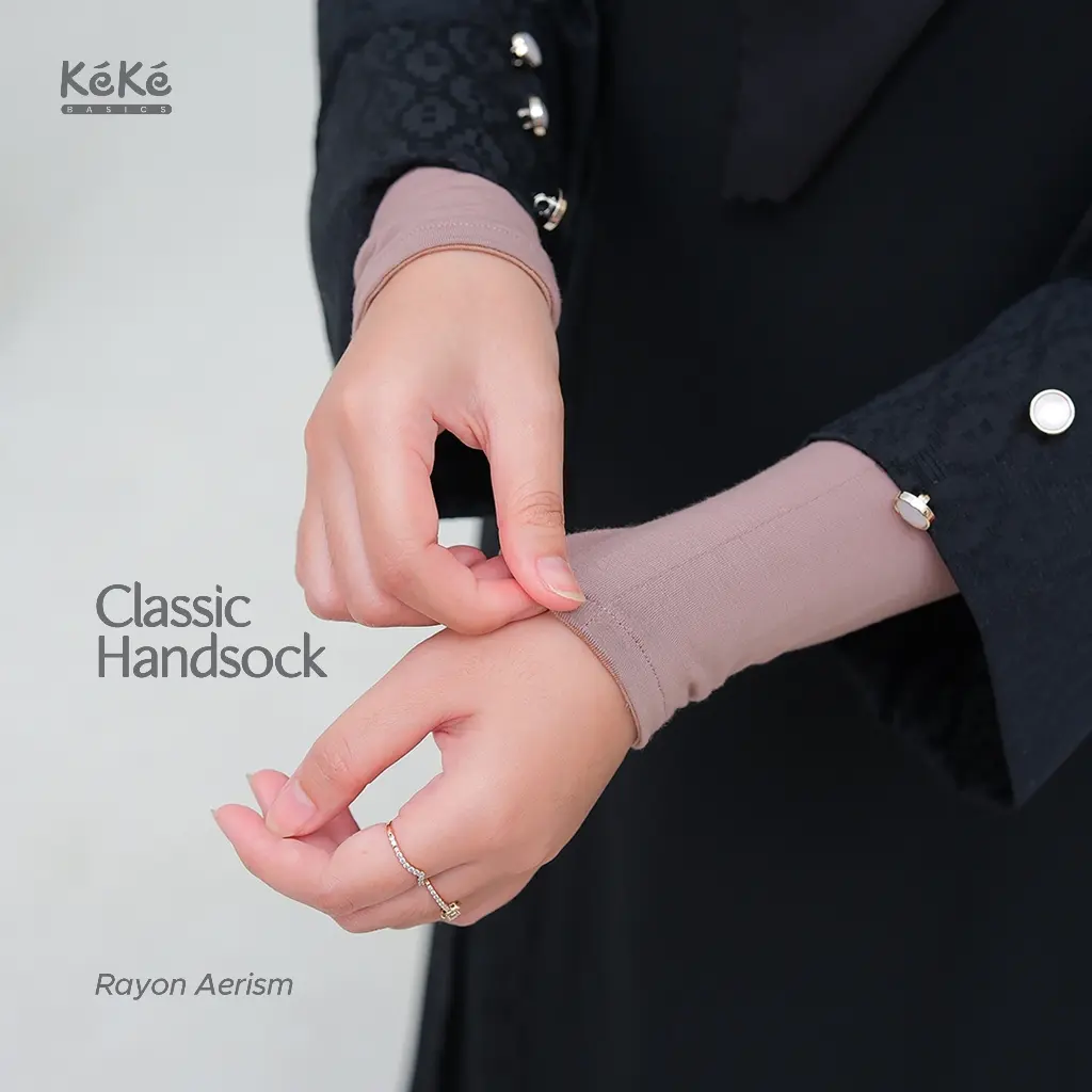 Handsock Manset Tangan Umroh Panjang Premium Sarung Arm Wanita Basic Lengan Aksesoris - Classic