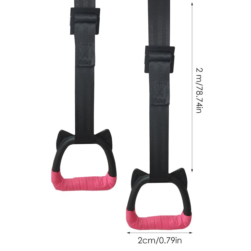 Product Introduction of Home Gym Pull Up Door Horizontal Bar Fixed Wall Hanging Fitness Ring With Adjustable Straps Gym Exercise Sport Workout Equipment 9