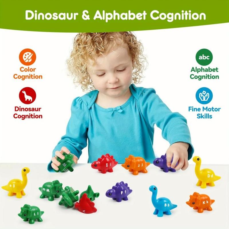 Product Introduction of Dinosaur Matching Game Toy, 1 Set Numbers/Alphabet Matching Game Toy, Educational Montessori Toy for Kids 19