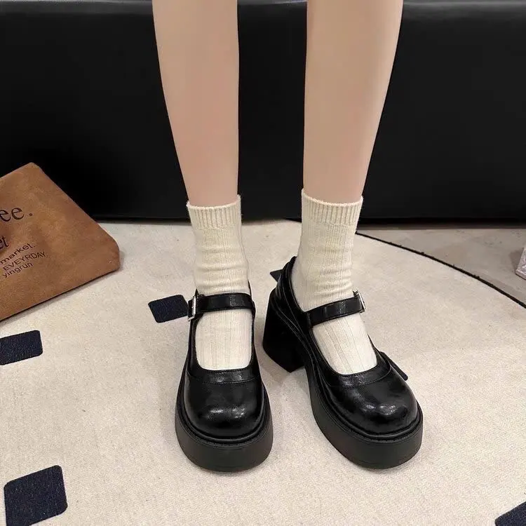 [ MUA 1 TẶNG 1 ]  Giày tiểu thư công chúa lolita form 1.5 mới nhất mùa thu đông 2024 G89 - Tặng 1d tất thêu hình ngẫu nhiên 5