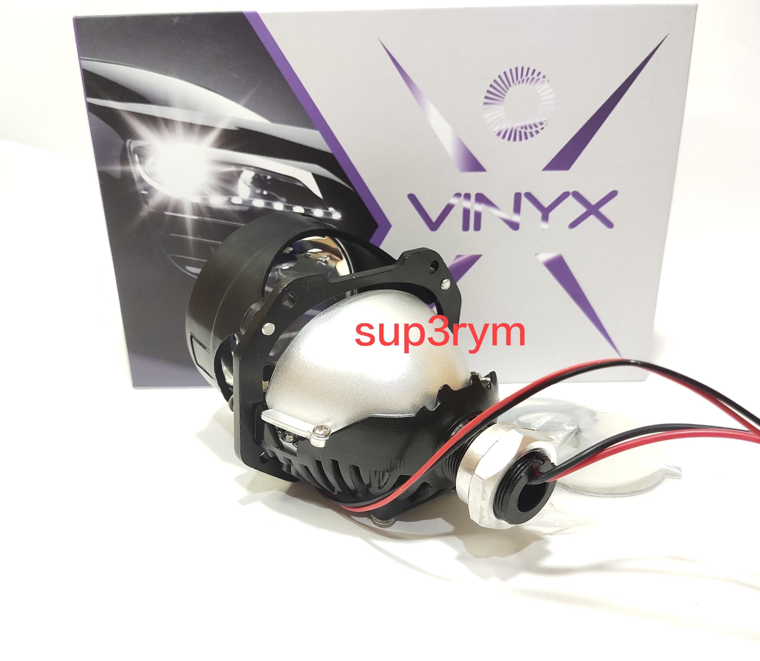 Lampu utama LED BILED Vinyx P3 Projector 2.5inc Cahaya flat putih