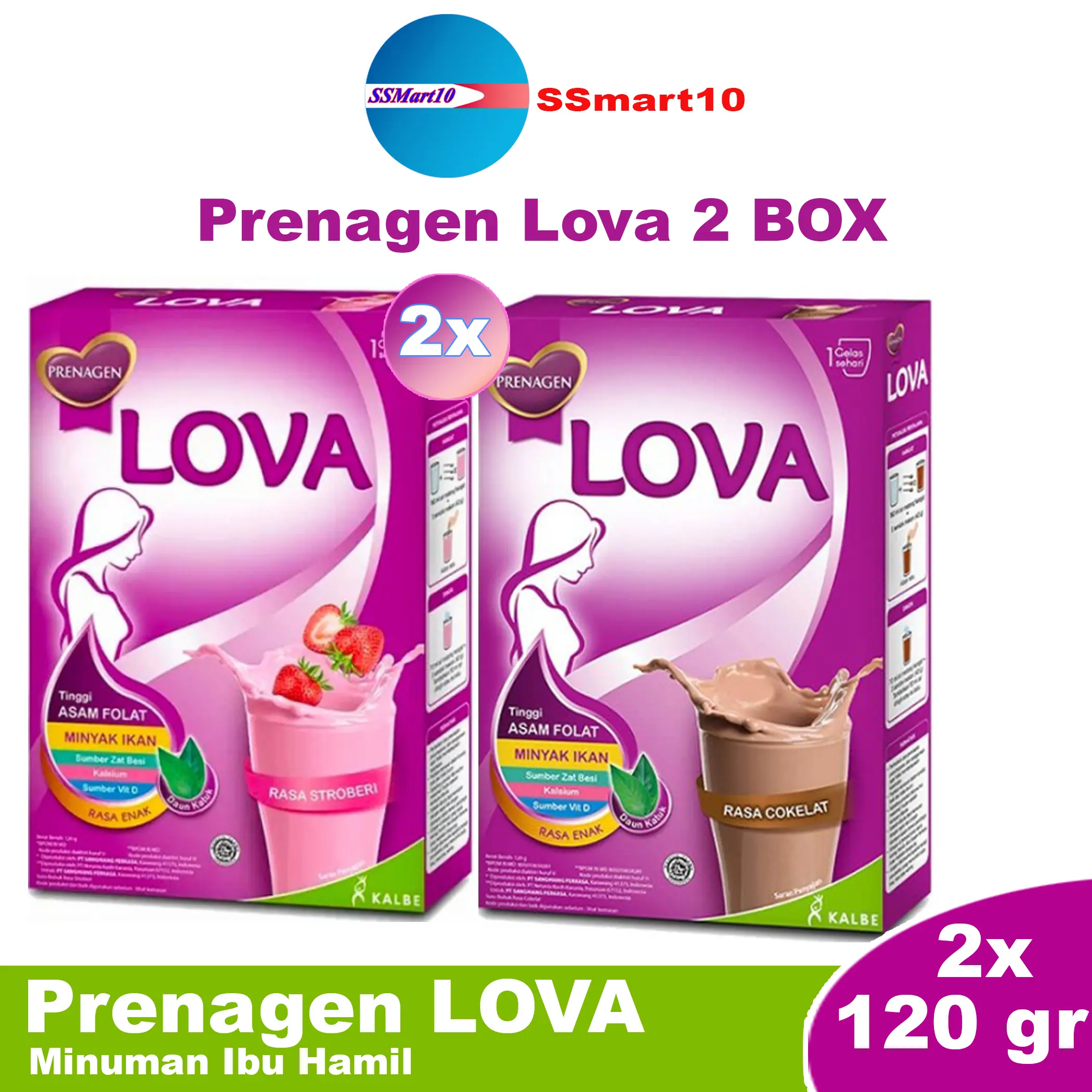 Prenagen Lova 120 gr (Susu Ibu Hamil) Isi 2 BOX