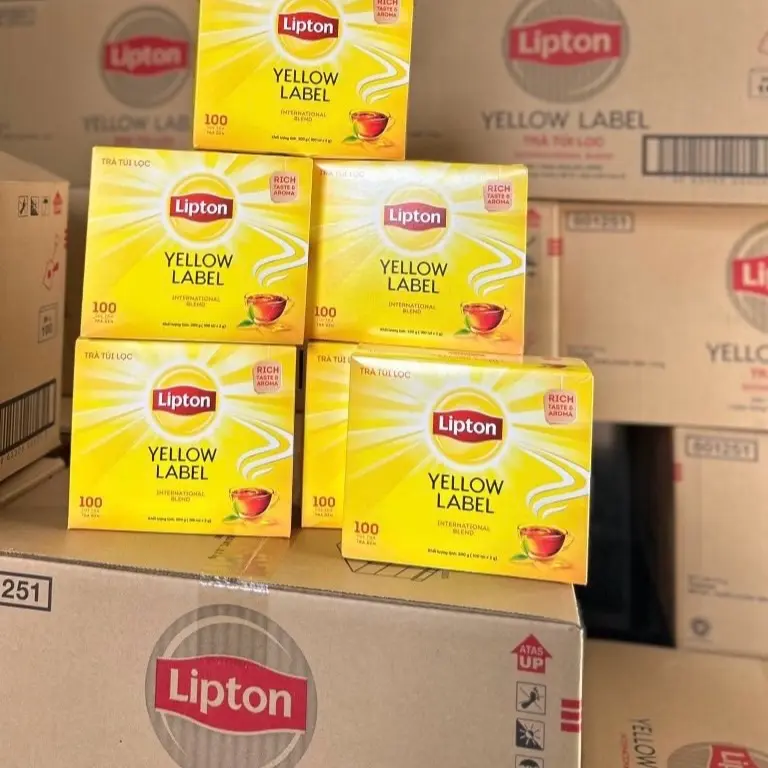 Trà Lipton túi lọc 100 gói.