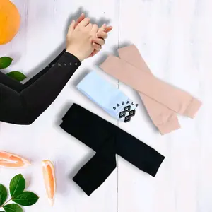 sambung Pria dan Wanita dengan Desain Stylish dan Kualitas Terbaik manset tangan polos orange Muslim Tebal hijab