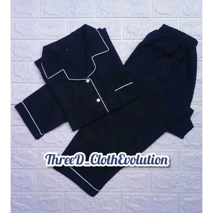 Piyama Pria/ Wanita Remaja Dewasa PP Polos Katun Premium Promo Murah Harga Grosir!!! Katun Polos