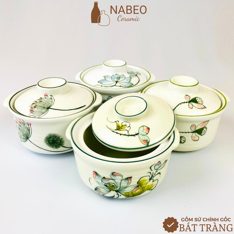 Product Introduction of Bát Nắp Sứ Chưng Yến, Làm Caramen, Chè, Thố nhỏ cho bé ăn dặm, Dung Tích 250ml - Gốm Sứ Bát Tràng 13
