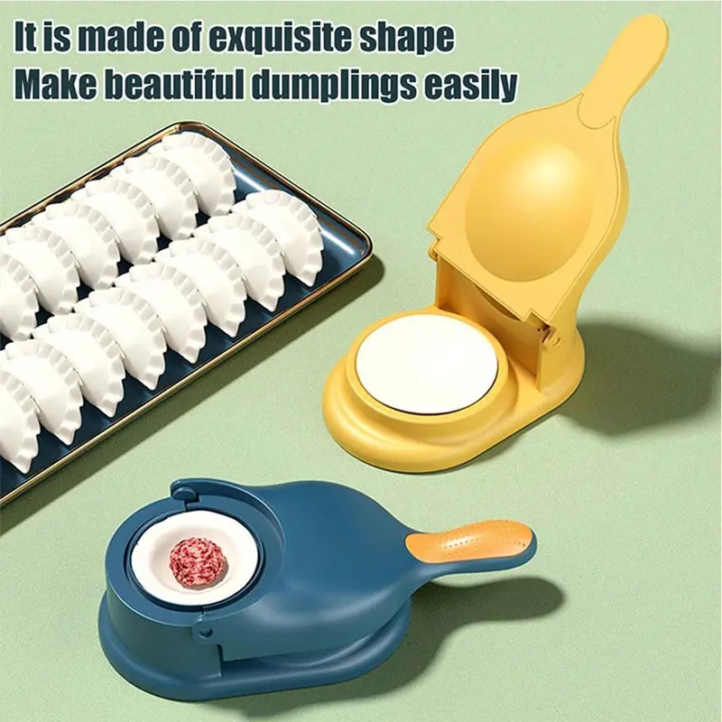Máy làm bánh bao thủ công, 2in1, Bộ ép và khuôn bột, đồ dùng nhà bếp Hoàn Hảo cho tự làm, T0M6 2