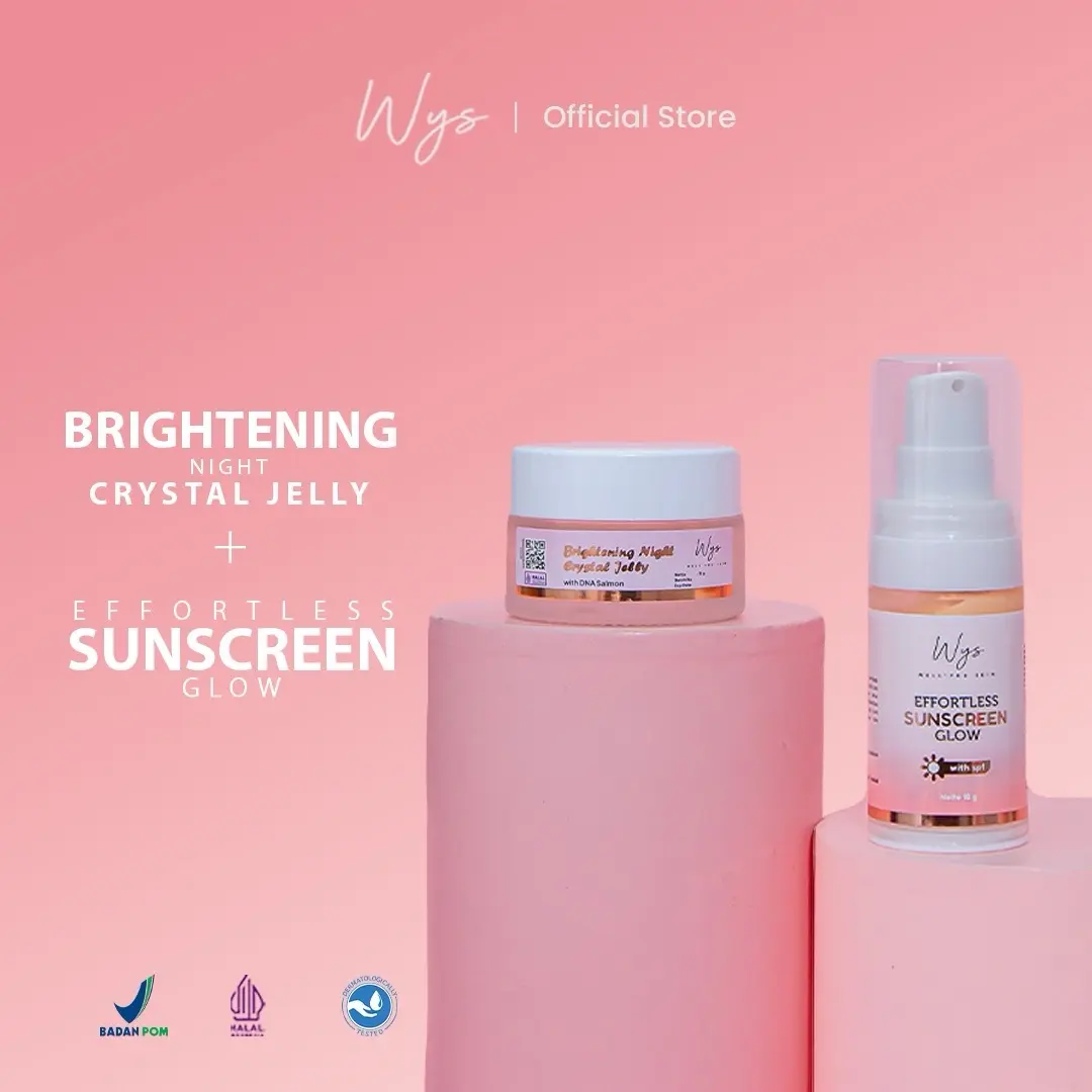 WYS SKINCARE - PAKET SATSET | WELL YOU SKIN with  Jely Pencerah Wajah Pelembab Mencerahkan tinted  sunscreen Moisturizer Hitam suncare Melembutkan Niacinamide