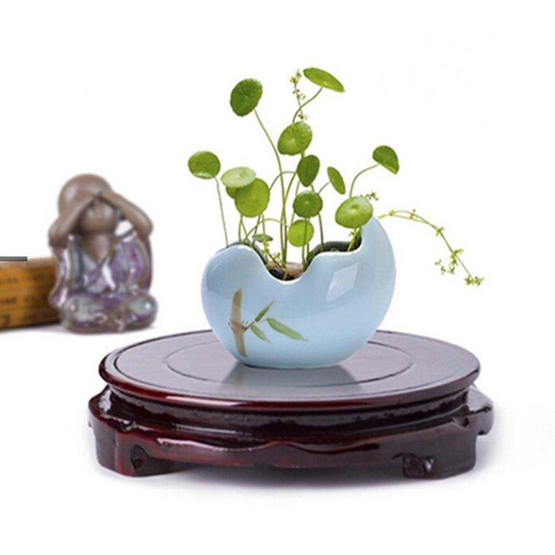 Đế Gỗ Xoay Tròn 360 độ ( Kích Cỡ To 11cm ) để Hũ Vàng Pha Lê, Bát Tụ Bảo Lưu Ly, để Tháp Văn Xương, Thỏi Vàng, Cóc Vàng, 7