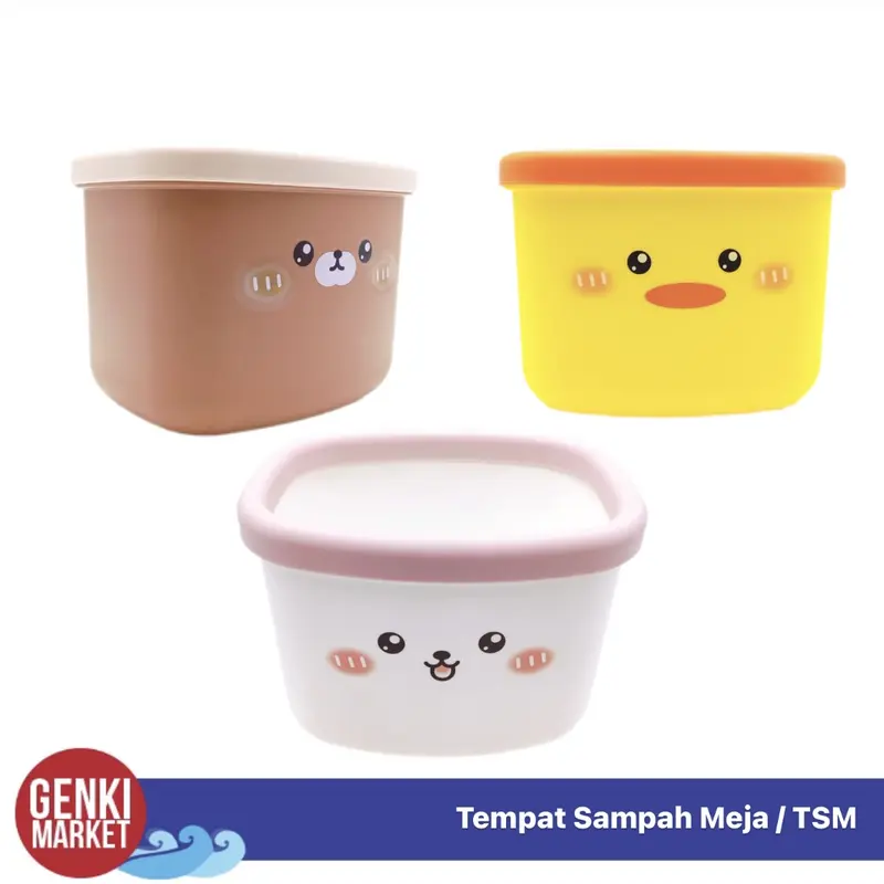Tempat Sampah Mini Lucu Tempat Sampah Meja Genki Market 4