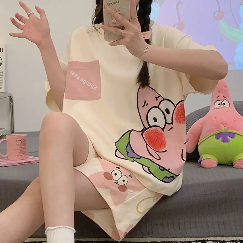 Pure Cotton Pajamas for Female Students New Sweet and Beautiful Home Wear Suit