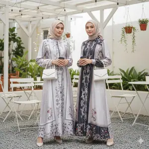 BM  -  READY STOCK Gamis ANWAR Dress Silk Premium Gamis Wanita Simple Mewah Elegant Lebaran 2026 - Dress Wanita