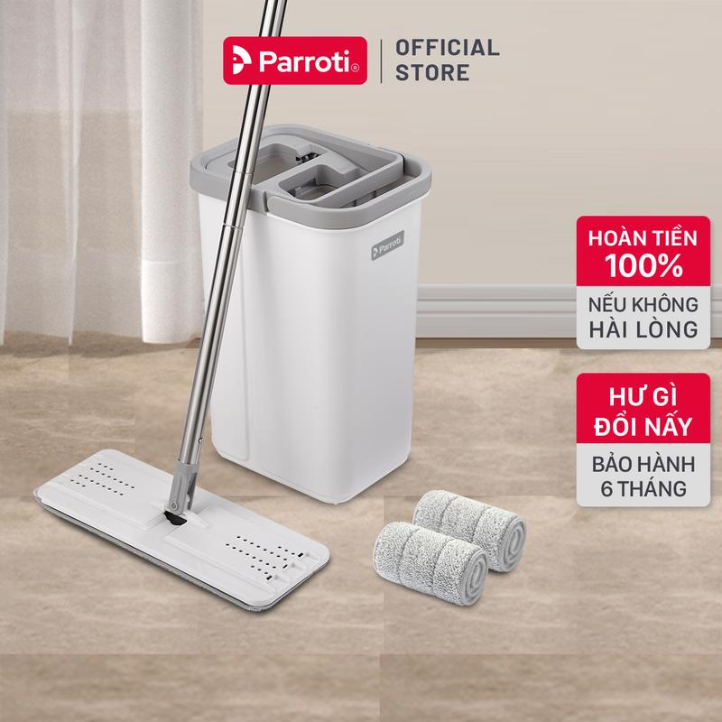 Bộ Cây Lau Nhà Thông Minh Tự Vắt, Bộ Lau Nhà, Chổi Lau Sàn Xoay 360 Độ -…