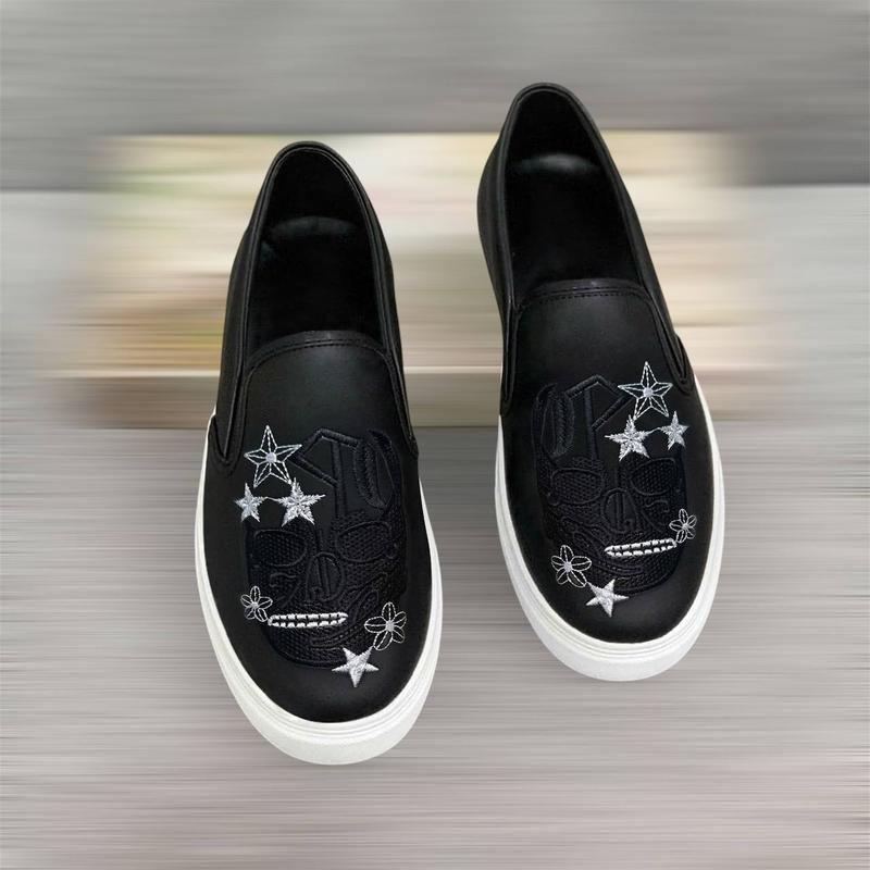 Giày Lười Nam Slip-on mẫu mới phong cách độc lạ thiết kế cá tính - Đế Bằng Shoes giày nam giày karl quỷ đỏ giay Loafer