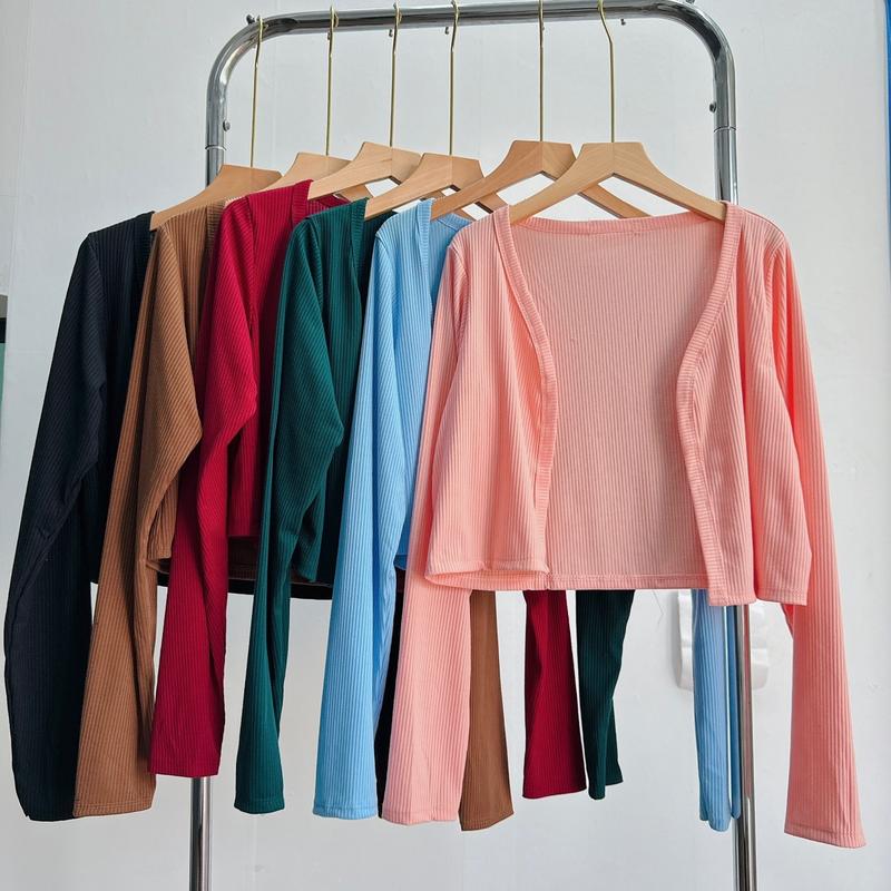 Áo khoác bigsize ,áo khoác lững thun gân khoác ngoài mặc tôn dáng xinh G116