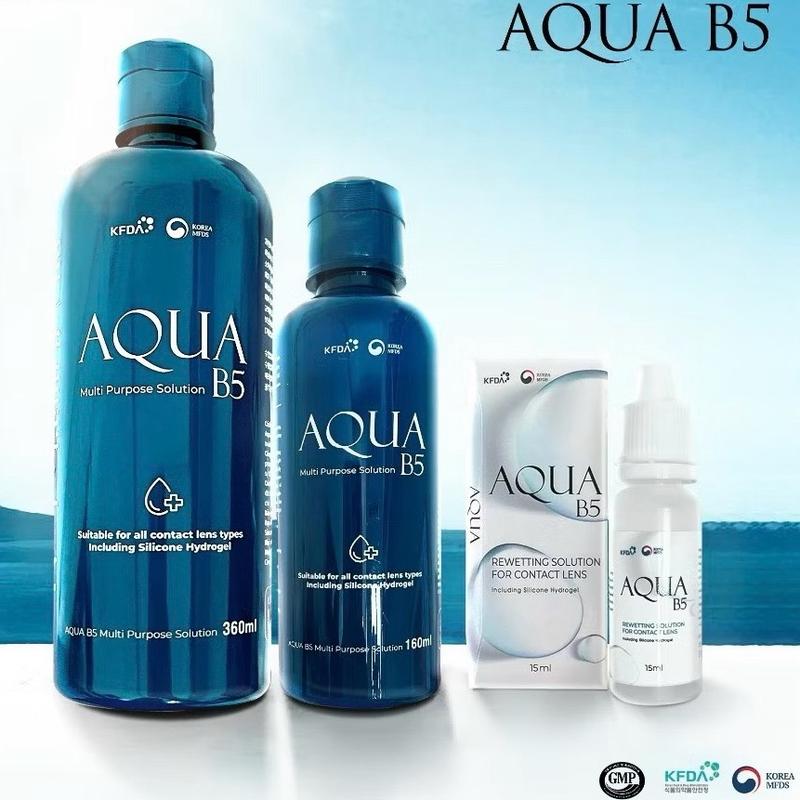 Nước ngâm Lens - Nhỏ mắt Lens Aqua B5 - Vệ sinh kính áp tròng cấp ẩm - Sam Eyes