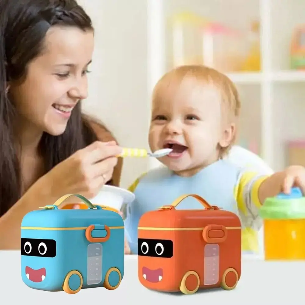 New PP Powder Storage Box Double Layer Seal Snacks Cup Container Portable Feeding Accessories Milk Powder Box Infant