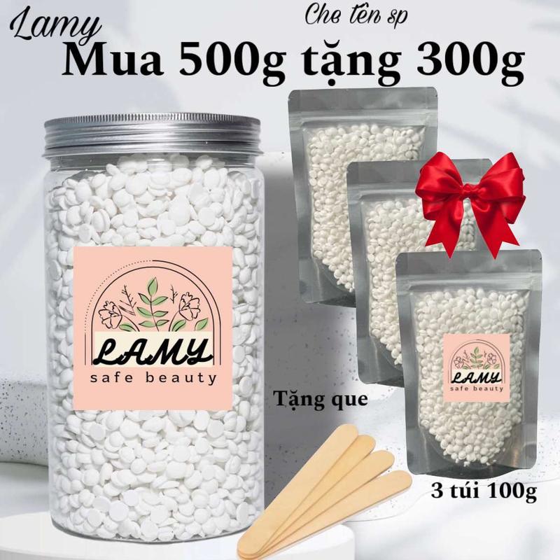TẶNG 300g Hũ 500g sáp wax lông sữa dừa cao cấp coconut tẩy sạch đa vùng lông tay chân nách dùng cho cả da nhạy cảm