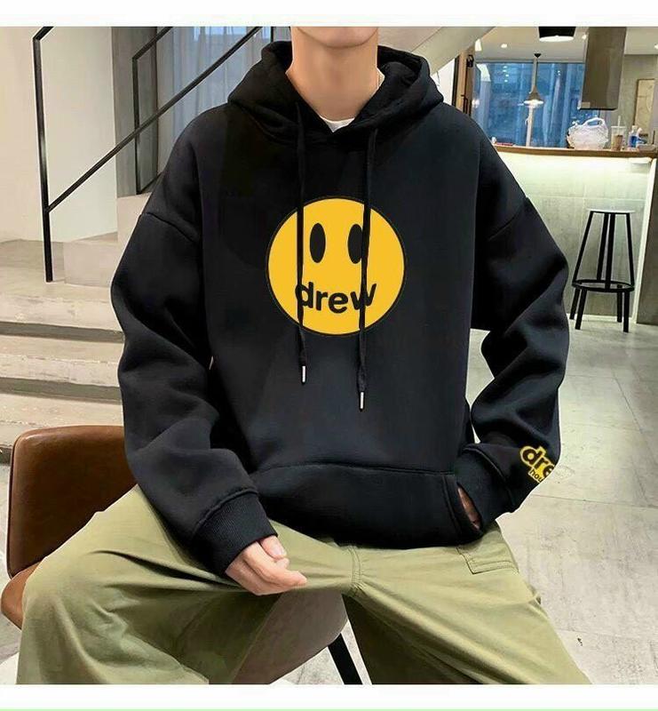 Áo Khoác Hoodie Cặp Nam Nữ In Mặt Cười Drew Cá Tính Trẻ- Phong Cách Người Việt 2023 3