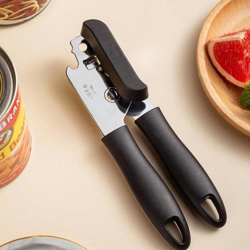 Multifunctional Manual Can Opener, 1 Count Stainless Steel Portable Labor-saving Jar Opener, Can Opener for Home Kitchen Outdoor Camping Picnic 3