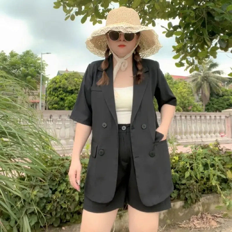 S115 - SET VEST NỮ KÈM QUẦN SHORT, KHÔNG KÈM ÁO TRONG Kem Top Women 4