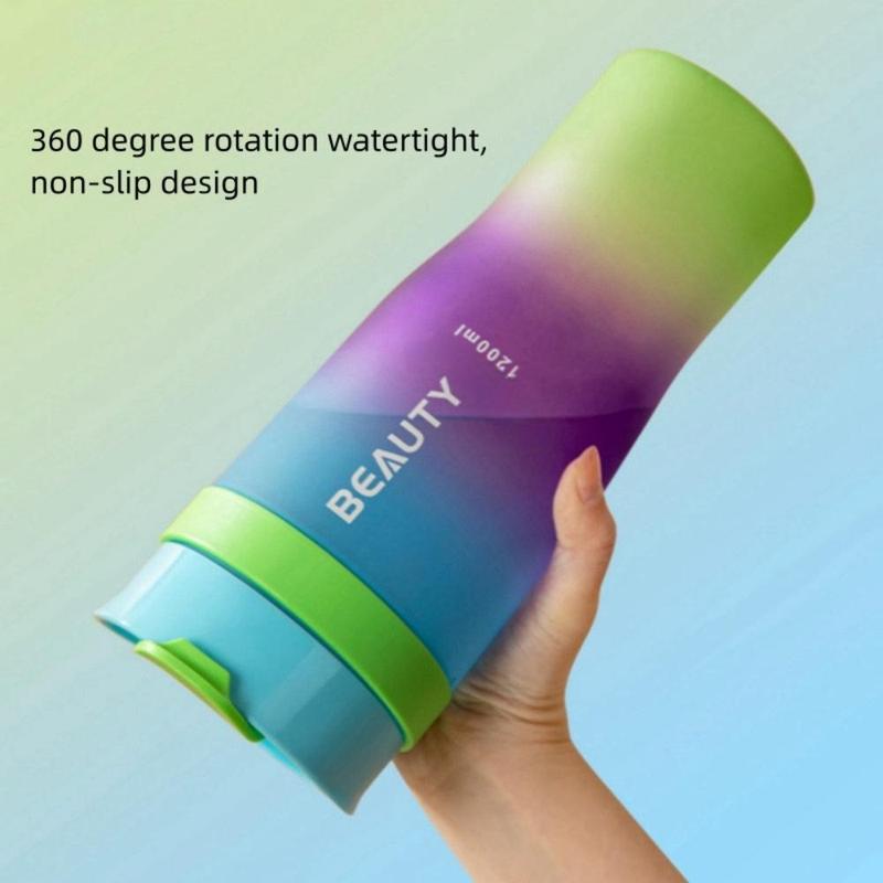 Product Introduction of Leak-proof Water Bottle Set, 3 Counts/set Portable Large Capacity Water Bottle with Straw, Drinking Cup for Office, School, Outdoor 7