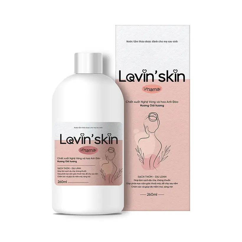 Nước tắm thảo dược cho mẹ sau sinh Lovin'skin Mama 260ml