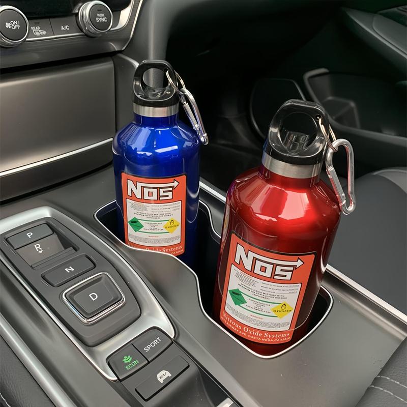 Product Introduction of Car NOS Water Bottle, 1 Count 500ML Stainless Steel Water Bottle, Car Water Cup, Car Interior Accessories for Men & Women, Tumbler, Insulated, Flask, Car Products 2