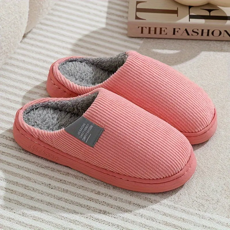 Couple Vertical Stripe Slippers 8