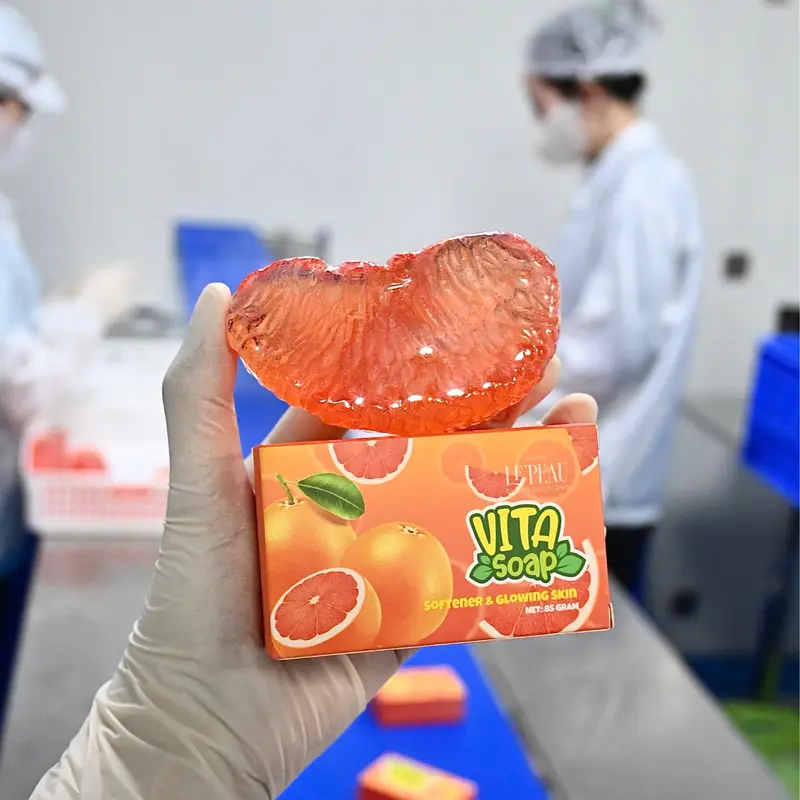 [ COMBO 1 TẶNG 1 ] - SOAP BUBBLE Bưởi và Khóm, hỗ trợ bật tông da mặt và BODY. Cải thiện thâm da, hỗ trợ nhả nắng - Dùng được cho Nam và Nữ  - 85g 4