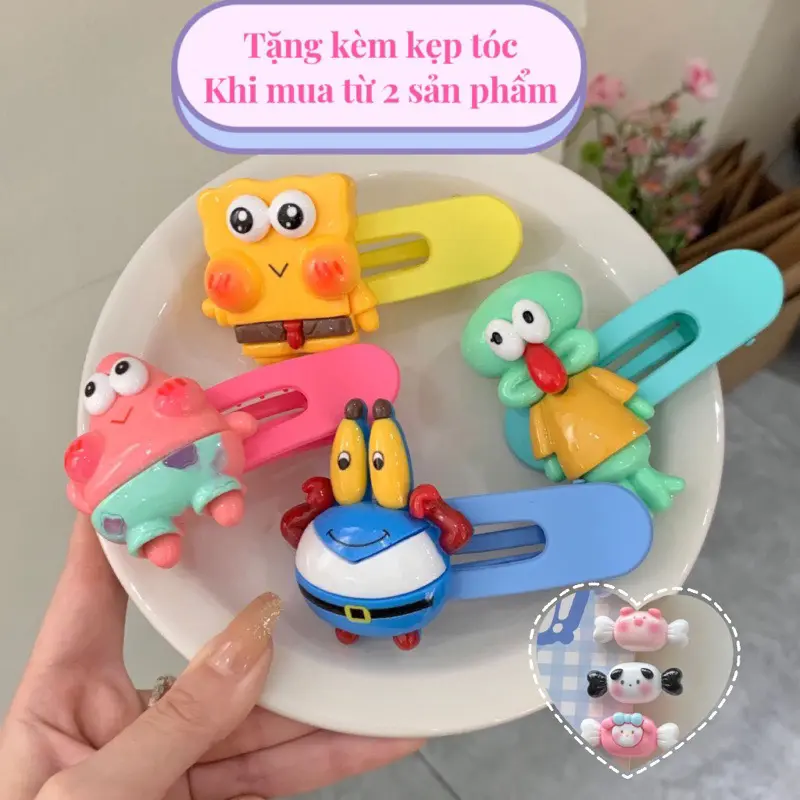 Kẹp Tóc Bọt Biển Phong Cách Dễ Thương