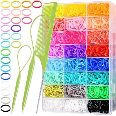 925-Piece Rubber Band Bracelet Making Kit – Includes 900 Bands, 24 S-Clips, Crochet Hook, Safe & Stretchy For Kids Crafts