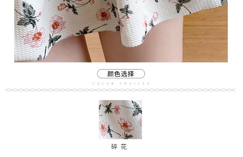 Product Introduction of One-Piece Swimsuit for Women 2023 Summer New Floral Fresh Conservative Belly Covering Slimming Pure Desire Sling Hot Spring 2