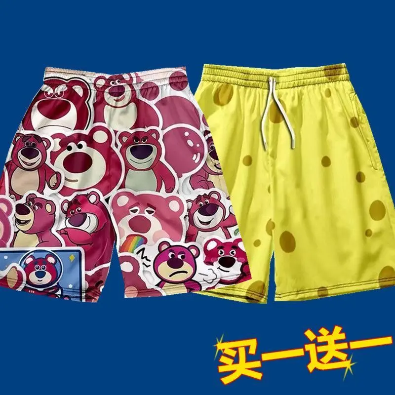 Quần Soóc Phong Cách Patrick Star, Dành Cho Nam, Quần Soóc Ngủ Dáng Rộng Mùa Hè, Quần Soóc Thường Ngày SpongeBob, Quần Soóc Đi Kỳ Nghỉ Bãi Biển Cặp Đôi, Thời Trang Năm 2025 4