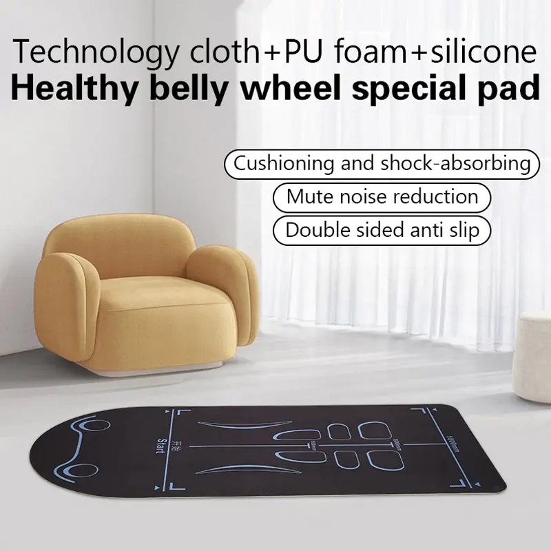 Non Slip Workout Mat Thick Exercise Yoga Mat Shock Absorber Gym Mat Reusable Fitness Mat For Women Men Kids Floor Workouts