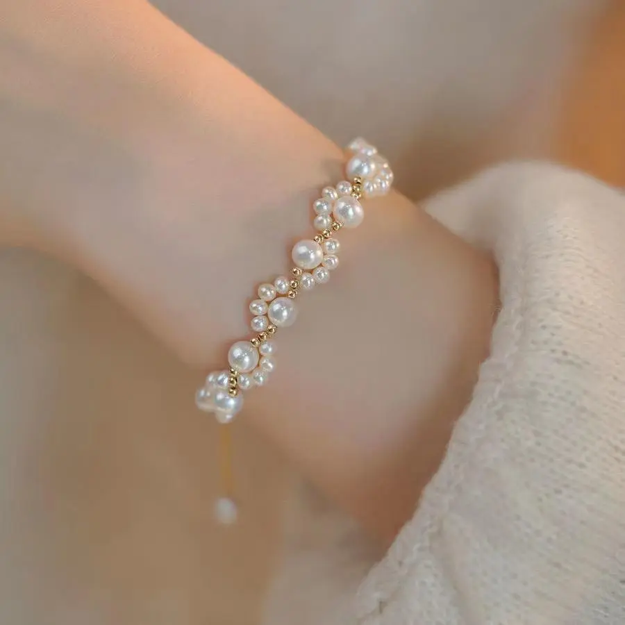 Senada Victory Gelang Tangan Mutiara  Beads Bracelet Aksesoris Fashion Wanita TSGC19 Amethyst