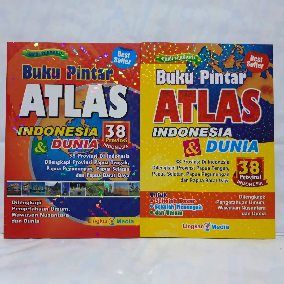 Buku Pintar Atlas Indonesia & Dunia Terbaru 38 Provinsi - LM