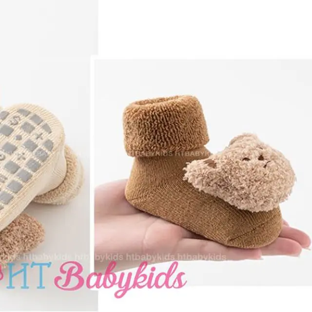 Vớ Tất Gấu Dày Hình Thú Mềm Mại Cho Bé - HÀNG LOẠI 1 3