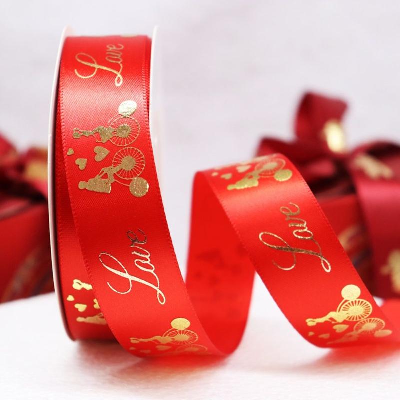 Ruy Băng Song Hỷ,  Ruy Băng Cưới, Ruy Băng Lụa Đỏ Trang Trí Đám Cưới 7
