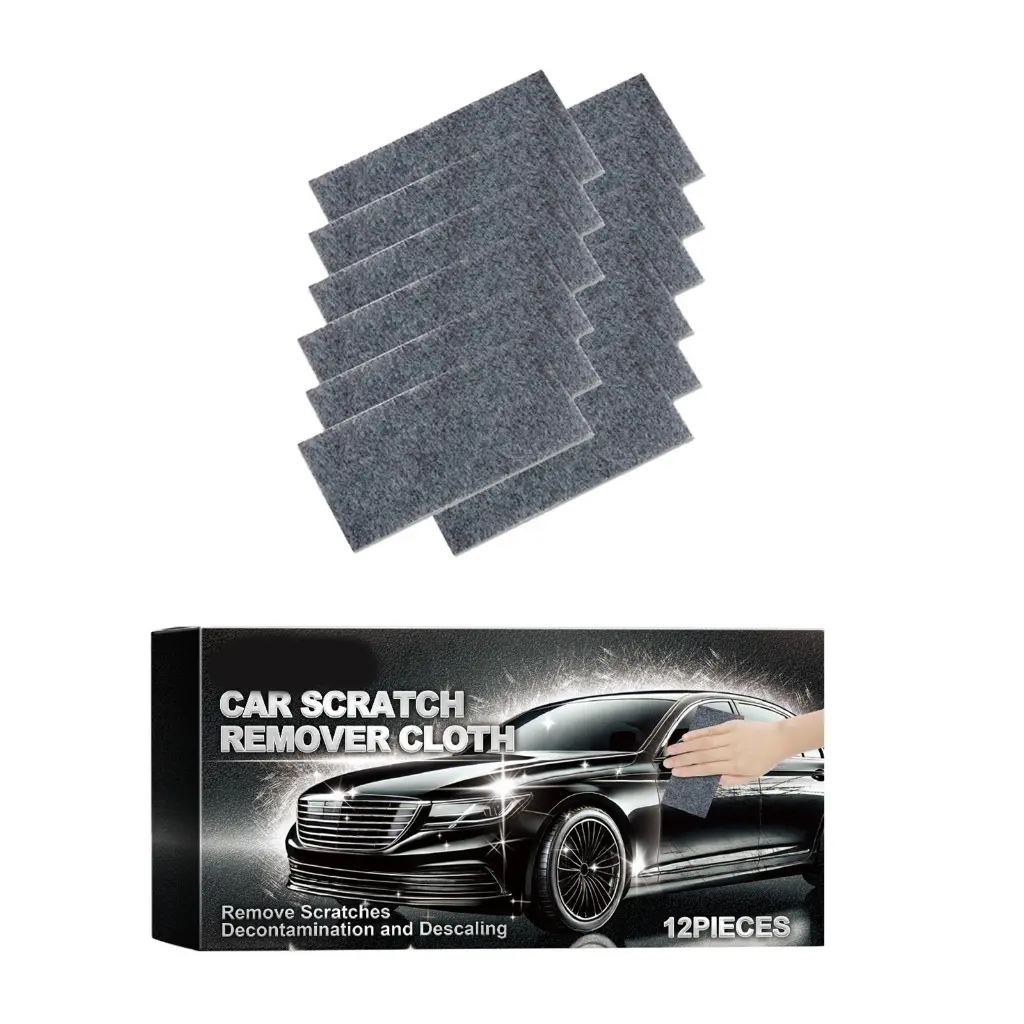 (12 Pieces) Car Scratch Repair Cloth for Quick Paint Restoration and Easy Fixing of Auto Scratches