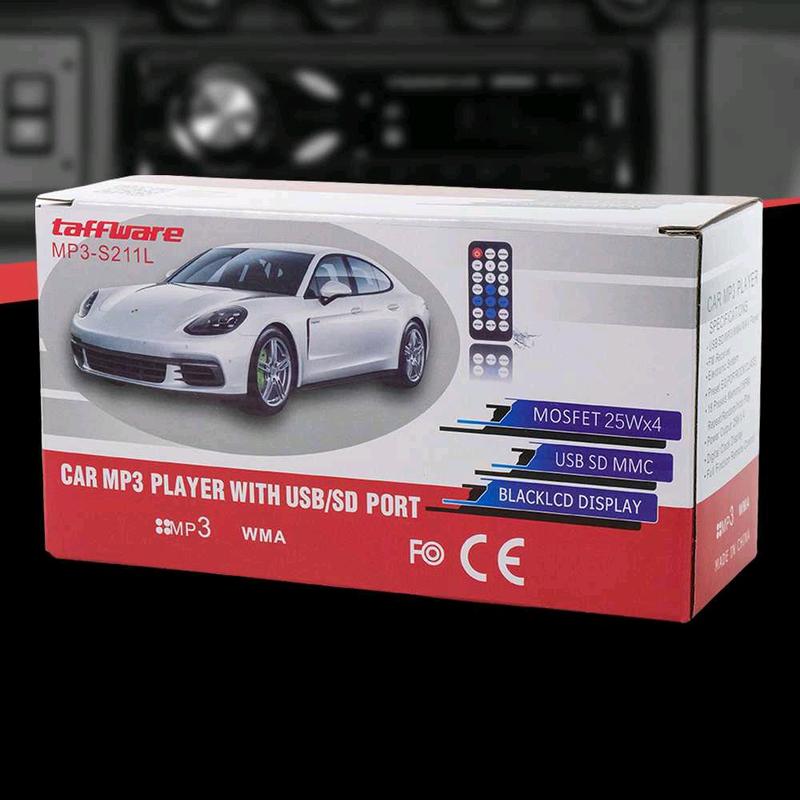Taffware Tape Mobil Audio MP3 Player Bluetooth 5.0 60W with Remote - MP3-S211L Car 3