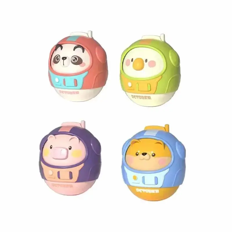 Cute Animal Design Roly-Poly Toy, 1 Count Colorful Shaking Head Baby Toy, Baby Tumbler Toy, Fun Gift for Baby Boys & Girls 0