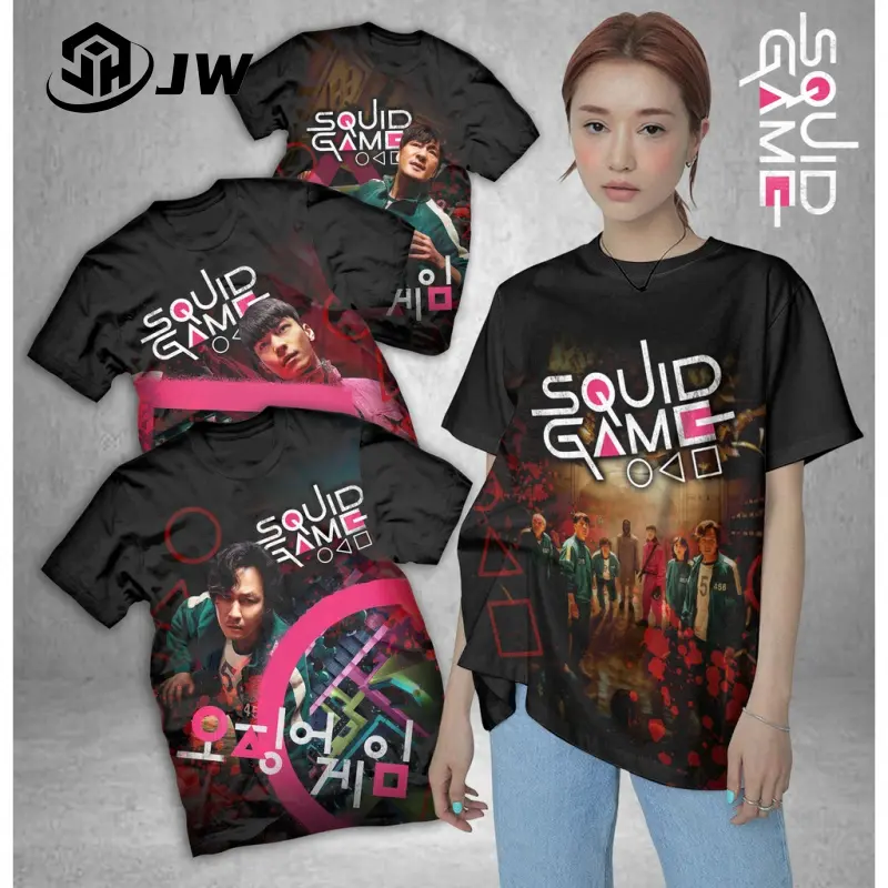 Squid Game Korean drama Shirt Fashion Unisex casual tops