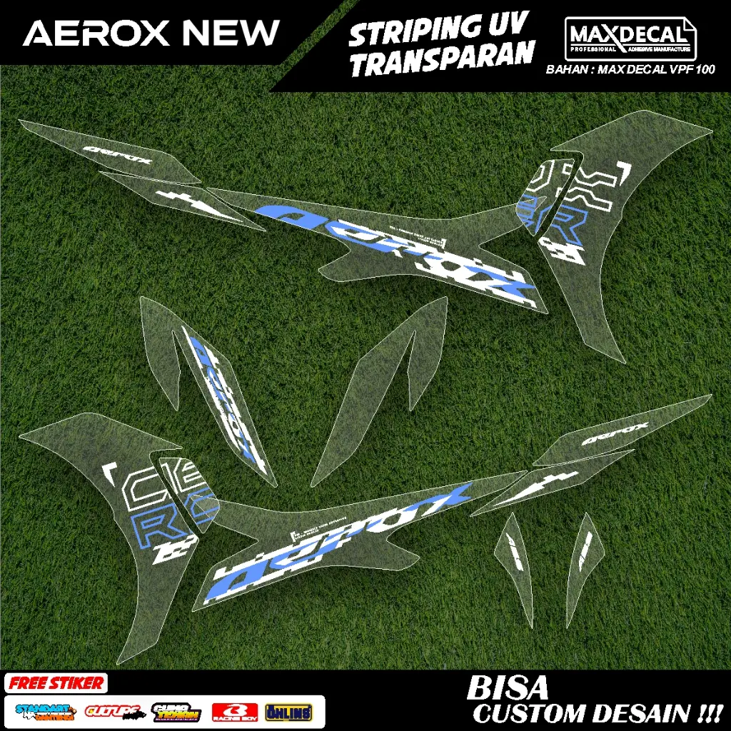 decal setripping yamaha nvx aerox new 155 old full body transparan motif racing vietnam tahiland 20
