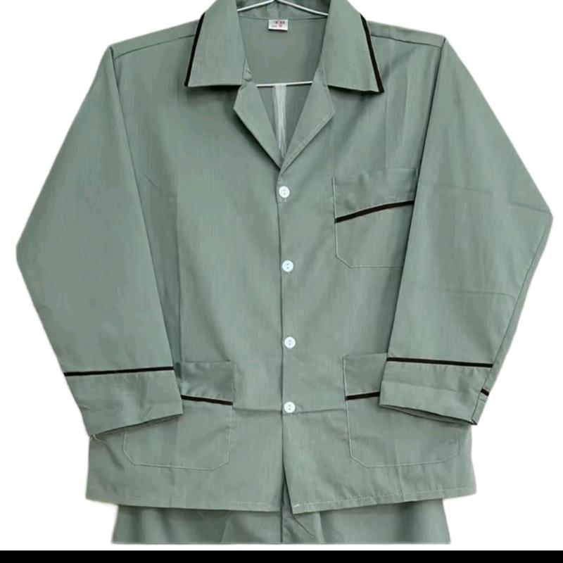 Bộ Pijama Nam Trung Niên Màu Trơn Kate Thoáng Mát