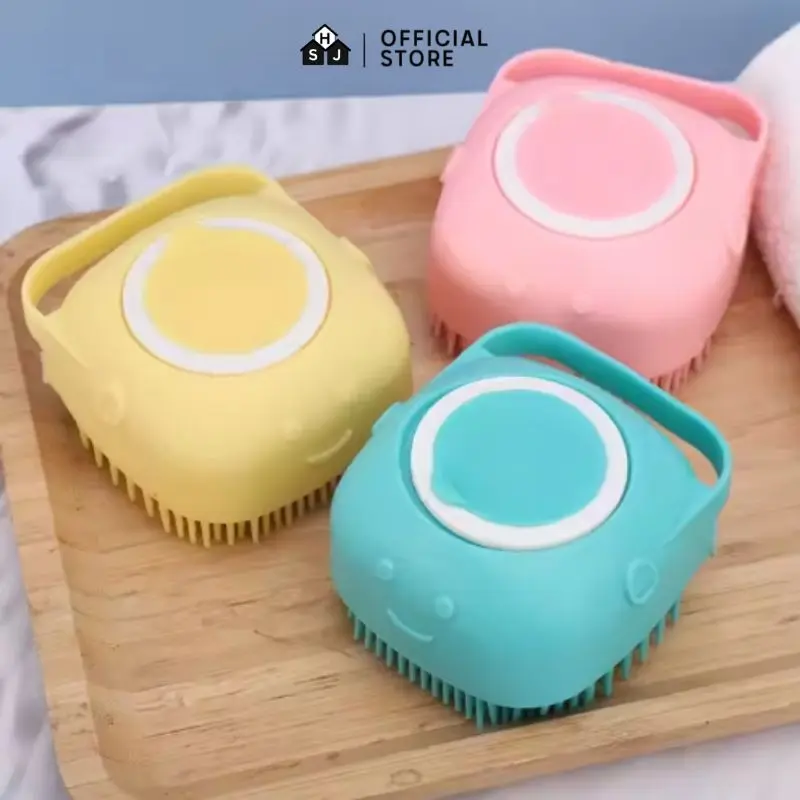 Sikat Mandi Dispenser Silicon /Shower Brush Silicon / Sikat Silicone Lembut Dispenser Sabun Mandi   Silikon 8