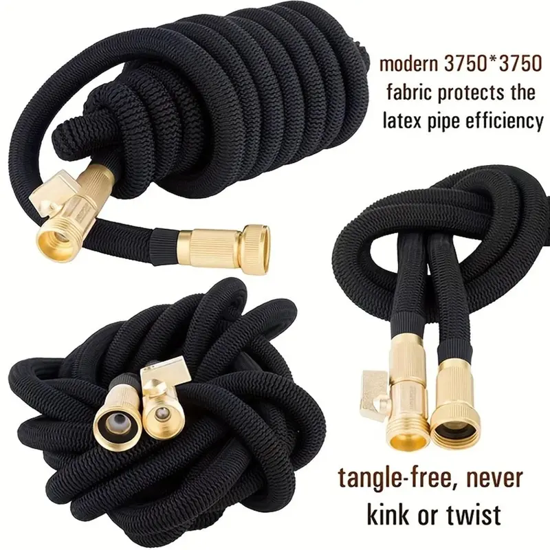 High Pressure Car Wash Water Gun with Hose, Durable Rubber Hose with Adjustable Nozzle, Multifunctional Garden Watering Tool 2