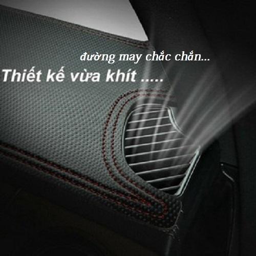 Thảm Taplo Xe Toyota Innova 2006-2015 loại da dày cao cấp 3 lớp chống trượt Da Carbon đen 7