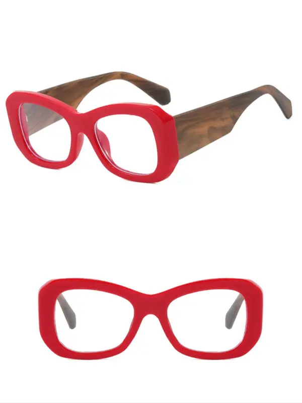 Unisex Fashionable Tinted Lens Eyeglasses, Trendy Casual Eyeglasses for Everyday Use, Fashion Accessories for Outdoor Activities 3
